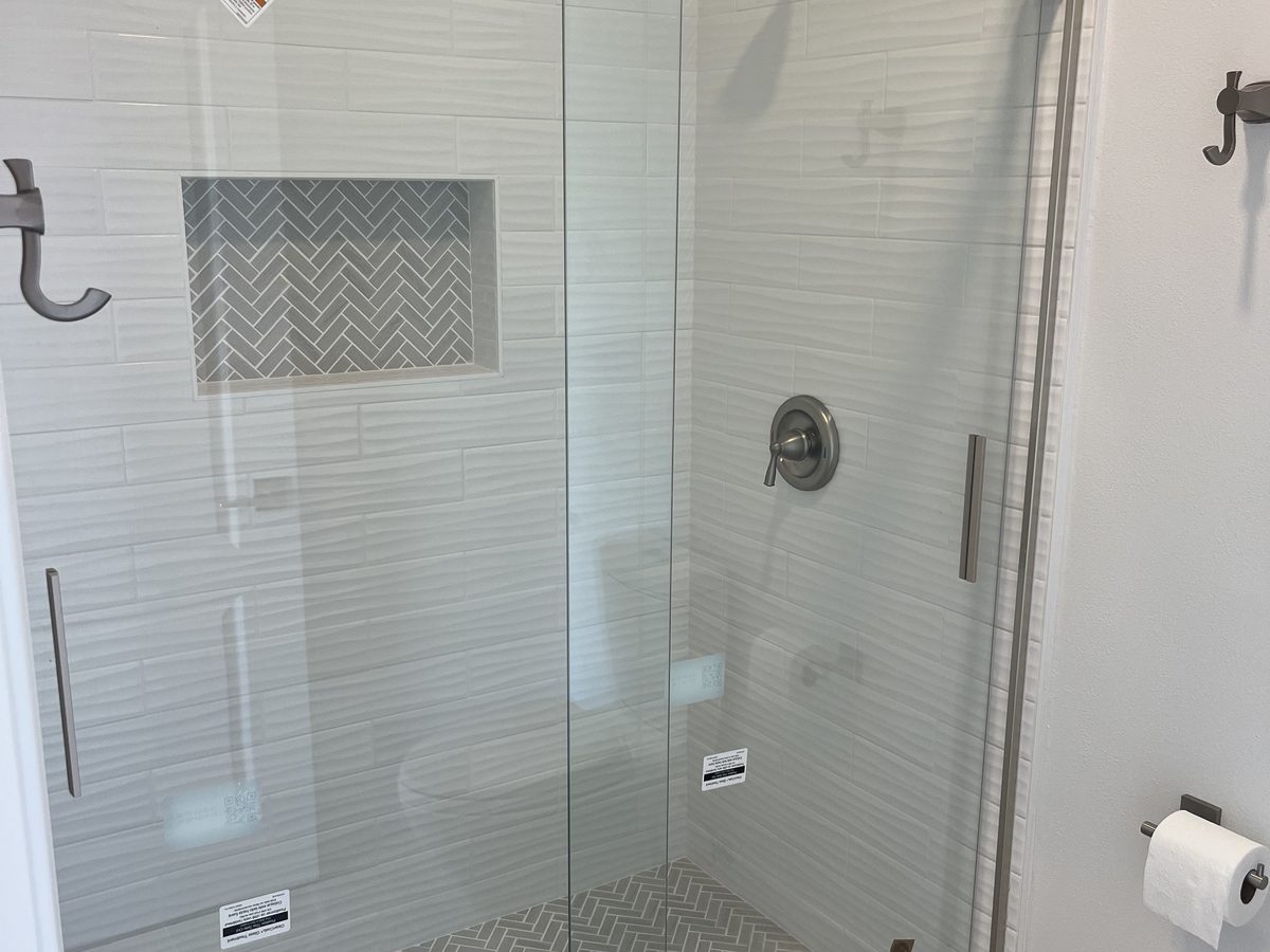 Standard 12 by 24 tile with a mosaic niche